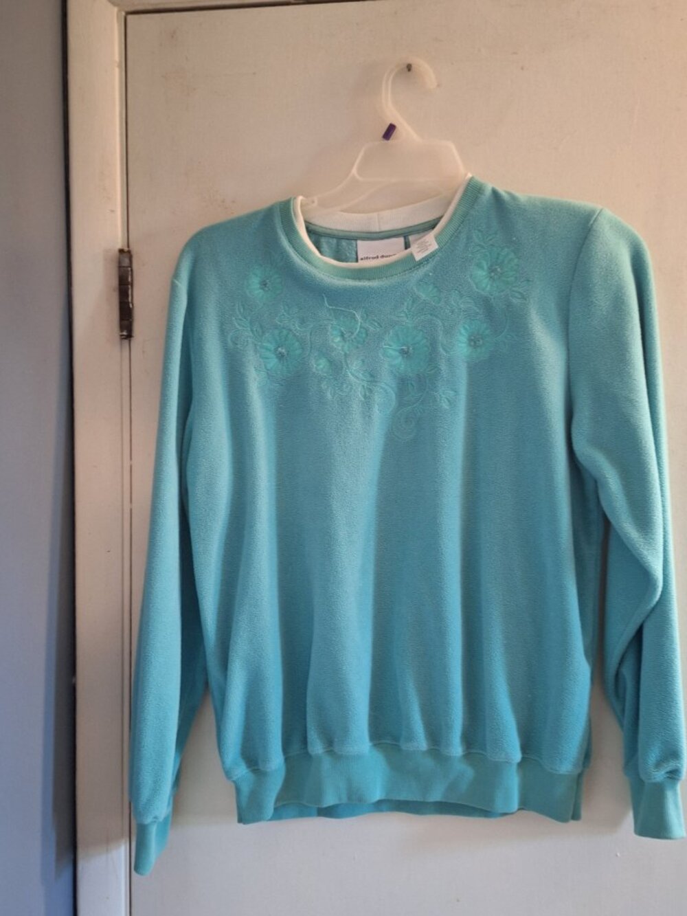 alfred dunner green long sleeve shirt